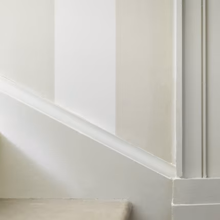 Обои Little Greene Painted Papers Broad Stripe - Icing 0286BSICING
