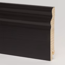 Плинтус деревянный ламинированный Pedross черный матовый SEG100 2500×95×15