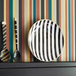 Обои Little Greene Painted Papers Tailor Stripe - Bakerloo 0286TABAKER