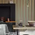 Обои Little Greene Painted Papers Tailor Stripe - Bakerloo 0286TABAKER фото в интерьере