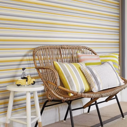 Обои Little Greene Painted Papers Tailor Stripe - Corn 0286TACORNZ
