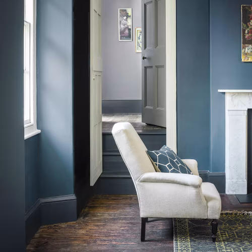 Краска Sanderson цвет Midnight Blue Eggshell 1 л