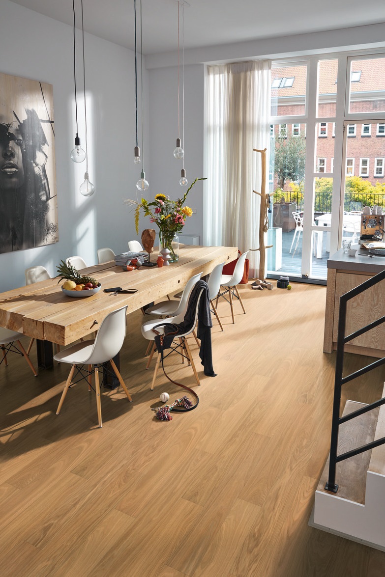 Паркетная доска Meister PS 300 Residence Дуб Гармония 8027 1187×142×13 фото в интерьере