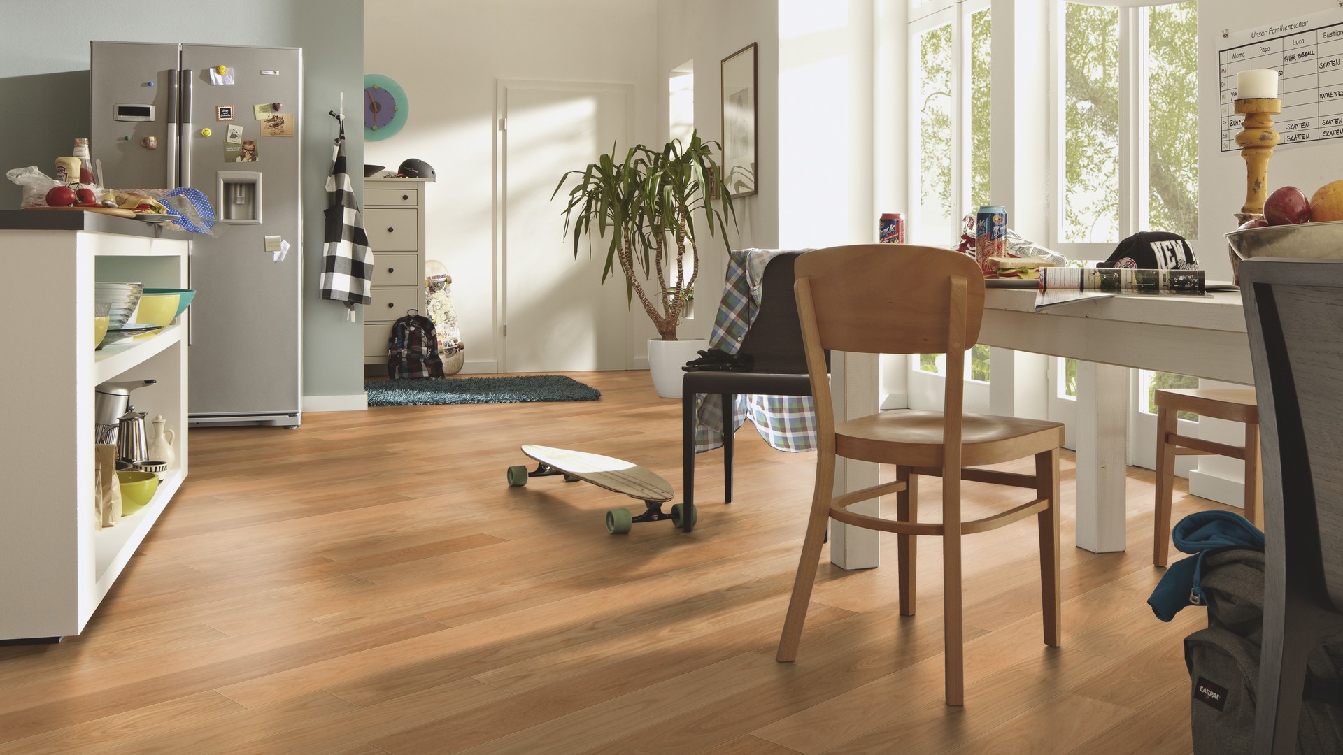 Паркетная доска Meister PS 300 Residence Дуб Гармония 8027 1187×142×13 фото в интерьере