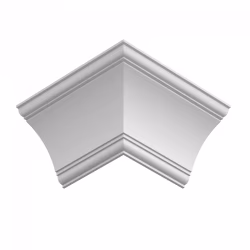 Потолочный плинтус ЛДФ под покраску Ultrawood CR 0003 2000×140×140