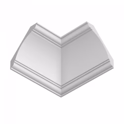 Потолочный плинтус ЛДФ под покраску Ultrawood CR 0003 2000×140×140