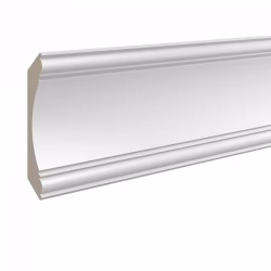 Потолочный плинтус ЛДФ под покраску Ultrawood CR 0003 2000×140×140