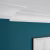 Потолочный плинтус ЛДФ под покраску Ultrawood CR 0003 2000×140×140 фото в интерьере