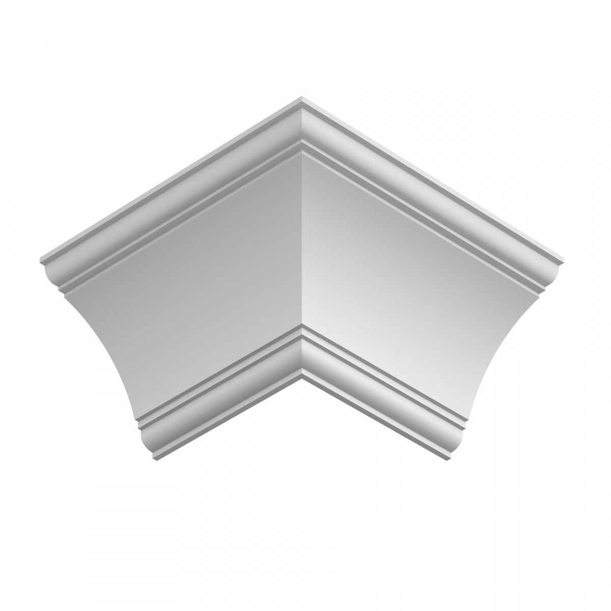 Потолочный плинтус ЛДФ под покраску Ultrawood CR 0003 2000×140×140