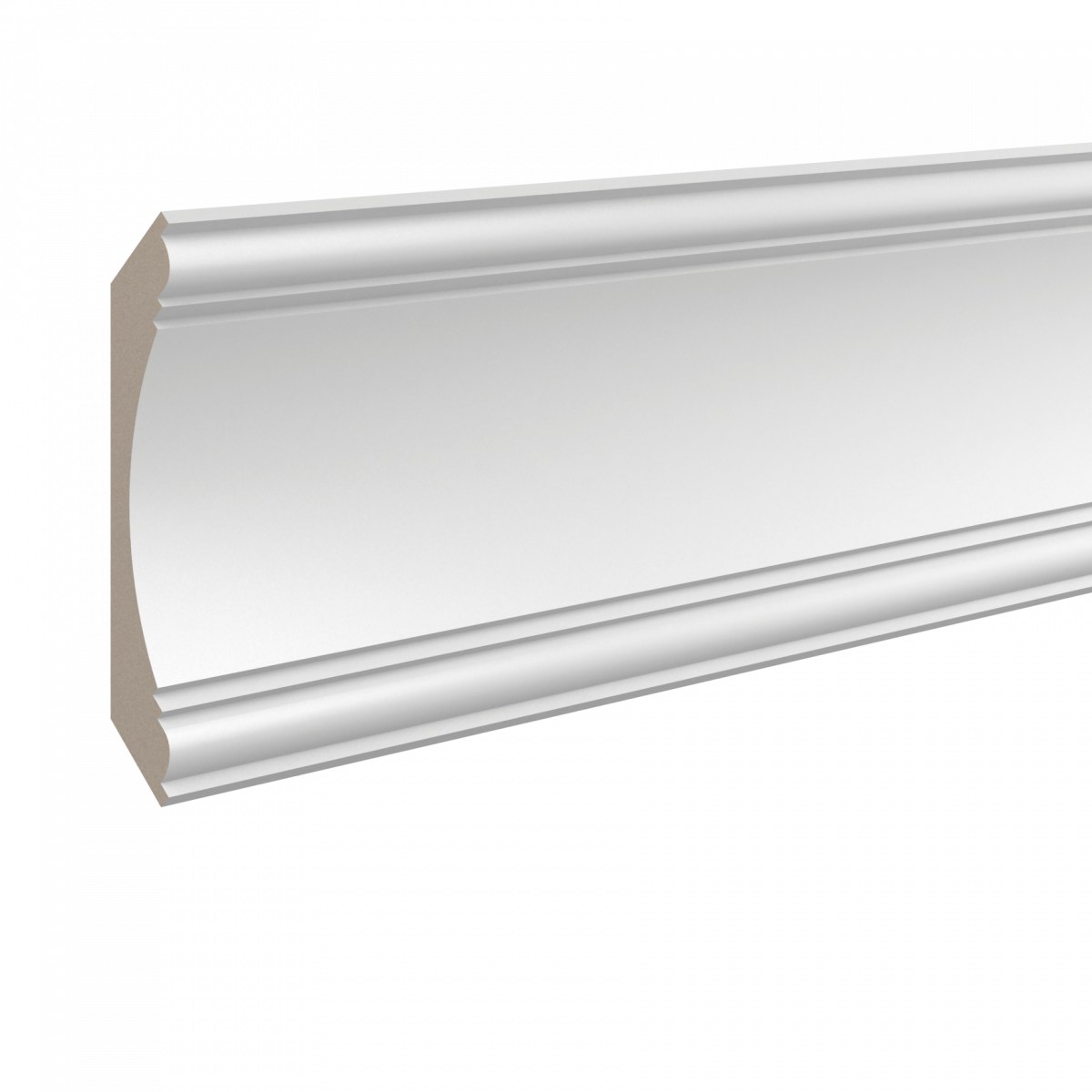 Потолочный плинтус ЛДФ под покраску Ultrawood CR 0003 2000×140×140