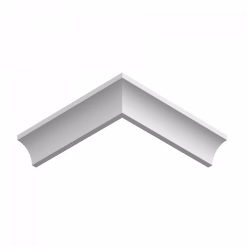 Потолочный плинтус под покраску Ultrawood CR 0012 W 2440×45×45