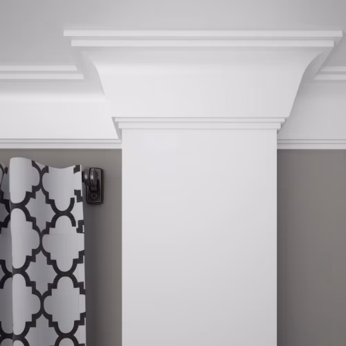 Потолочный плинтус ЛДФ под покраску Ultrawood CR 2335 i 2000×75×114