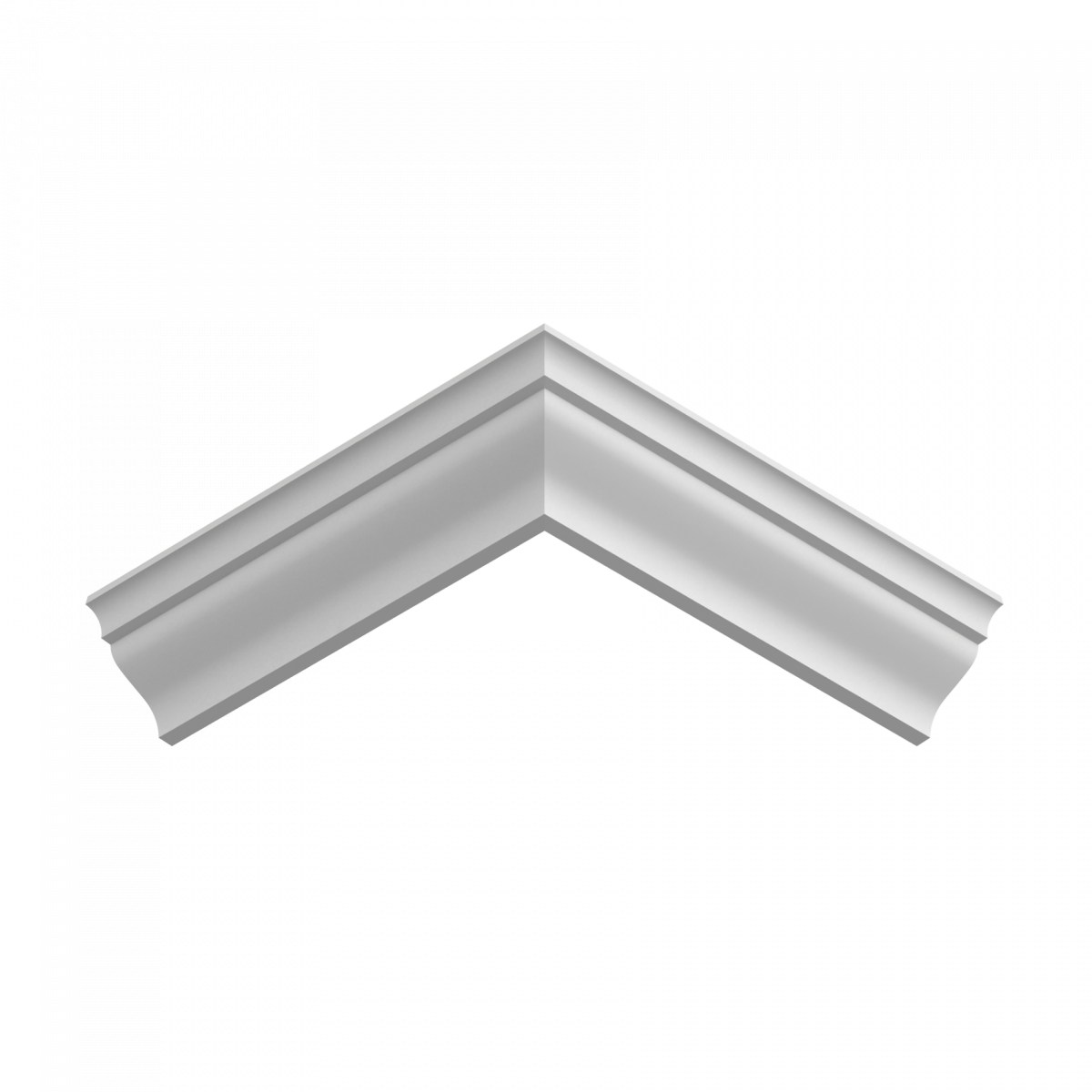 Потолочный плинтус ЛДФ под покраску Ultrawood CR 4258 с подсветкой 2440×55×40