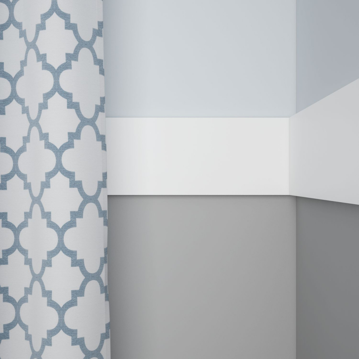 Молдинг ЛДФ под покраску Ultrawood BO 4112 i 2000×108×12 фото в интерьере