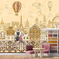 Панно Affresco Сказки SN628-COL1 2x2,68 м