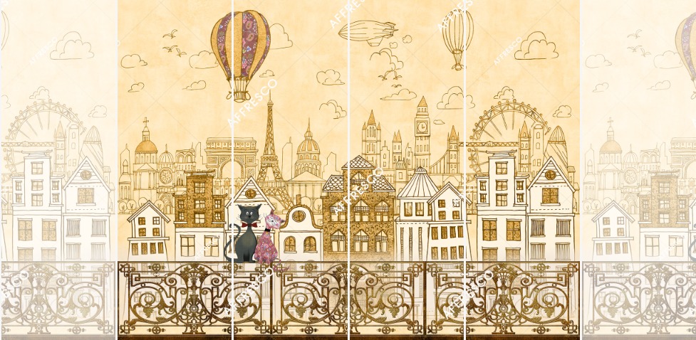 Панно Affresco Сказки SN628-COL1 2x2,68 м