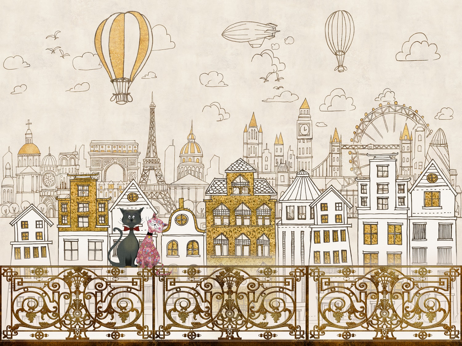 Панно Affresco Сказки SN628-COL2 2x2,68 м