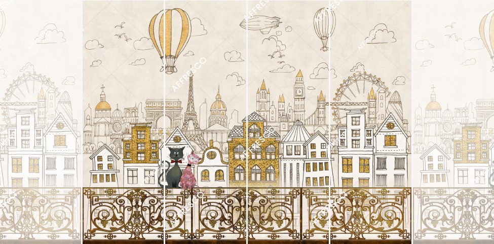 Панно Affresco Сказки SN628-COL2 2x2,68 м