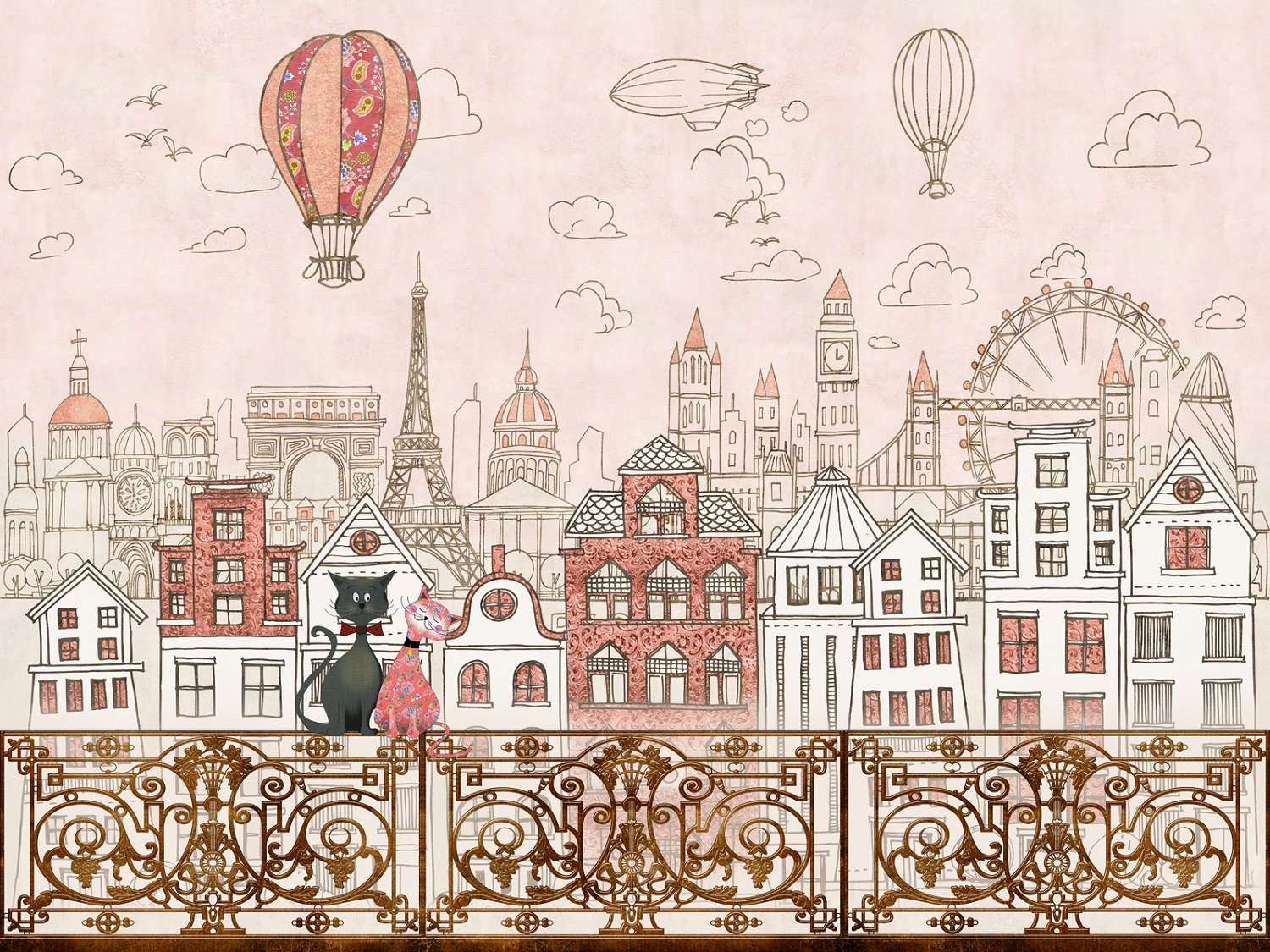 Панно Affresco Сказки SN628-COL3 2x2,68 м