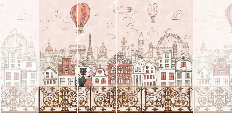 Панно Affresco Сказки SN628-COL3 2x2,68 м