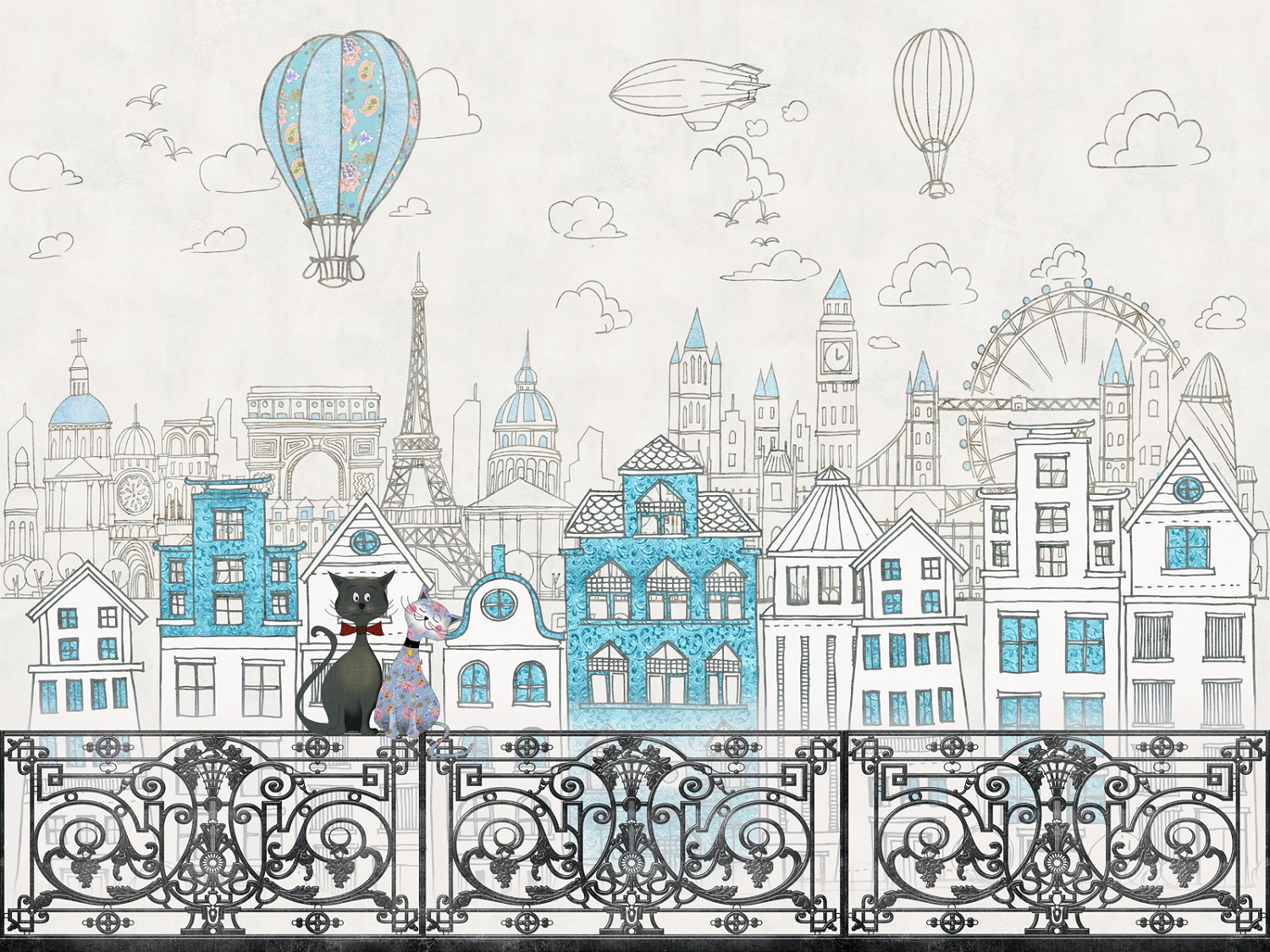 Панно Affresco Сказки SN628-COL4 2x2,68 м