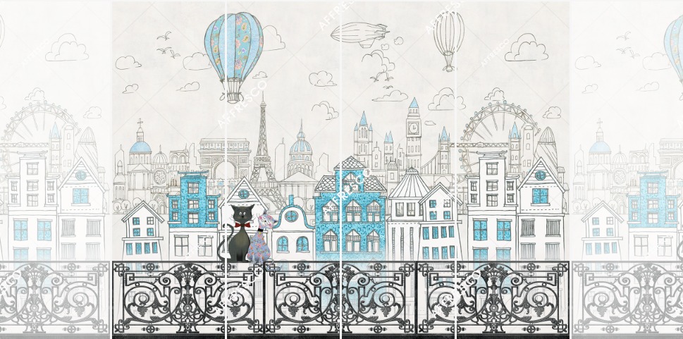 Панно Affresco Сказки SN628-COL4 2x2,68 м