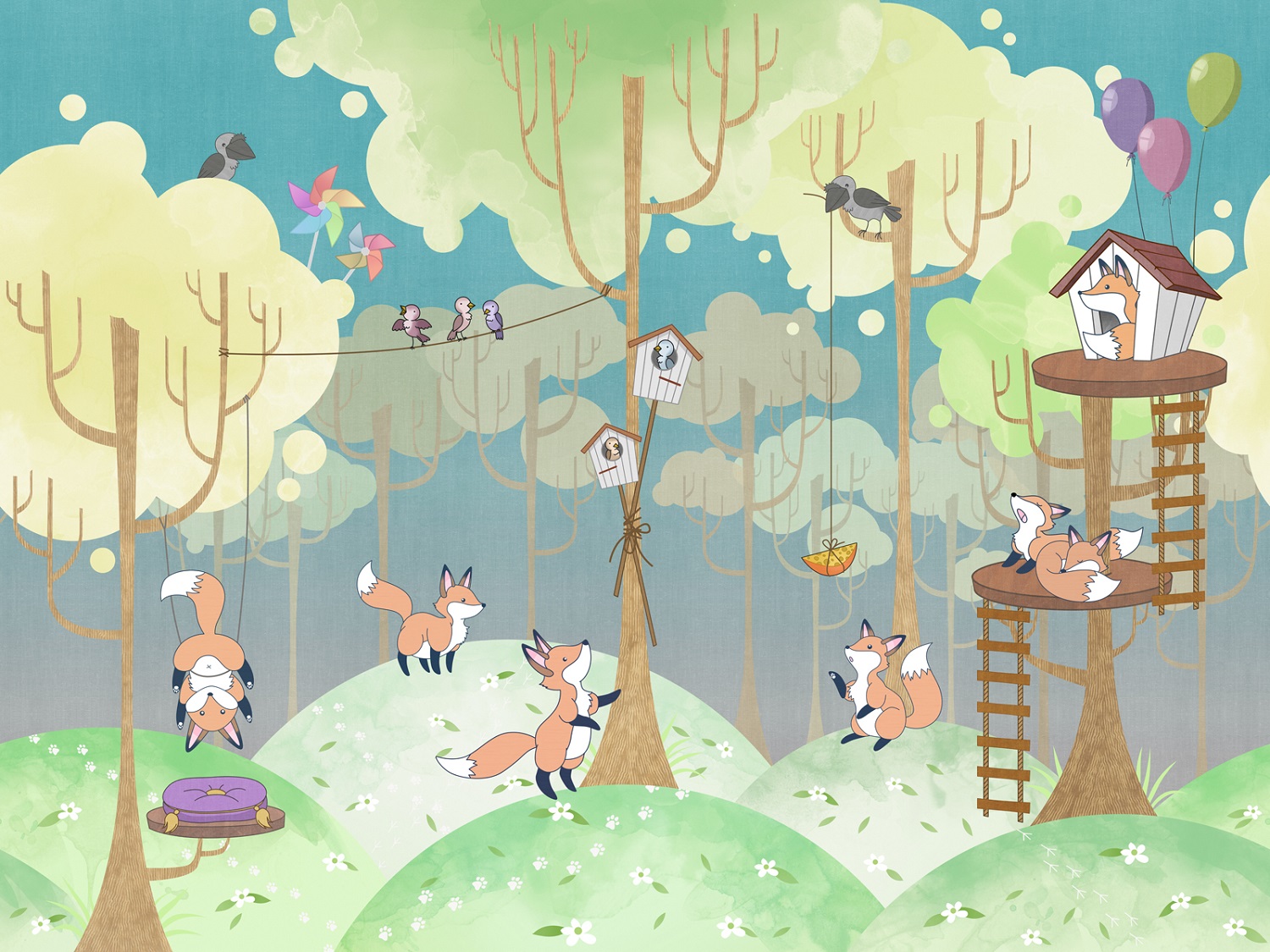 Панно Affresco Сказки IL635-COL2 2x2,68 м