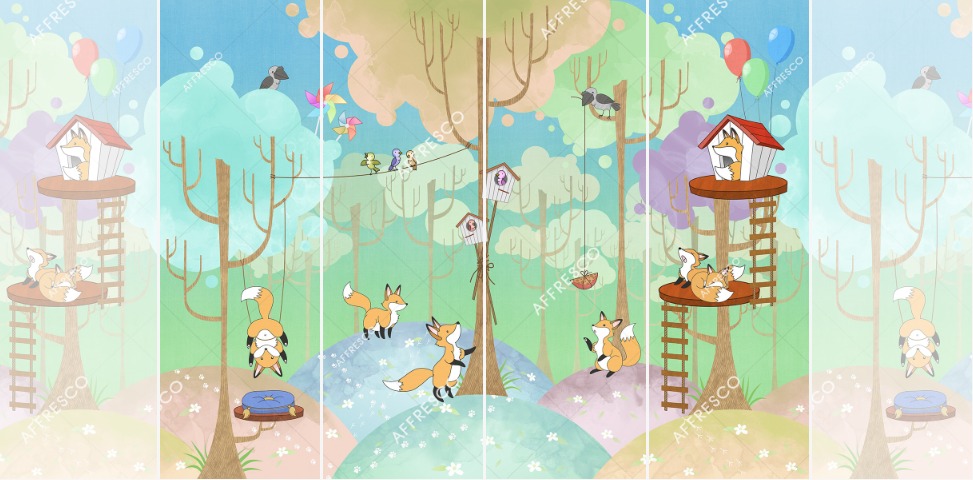 Панно Affresco Сказки IL635-COL3 2x2,68 м