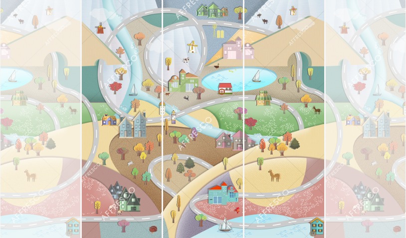 Панно Affresco Сказки ID636-COL1 2x2,01 м