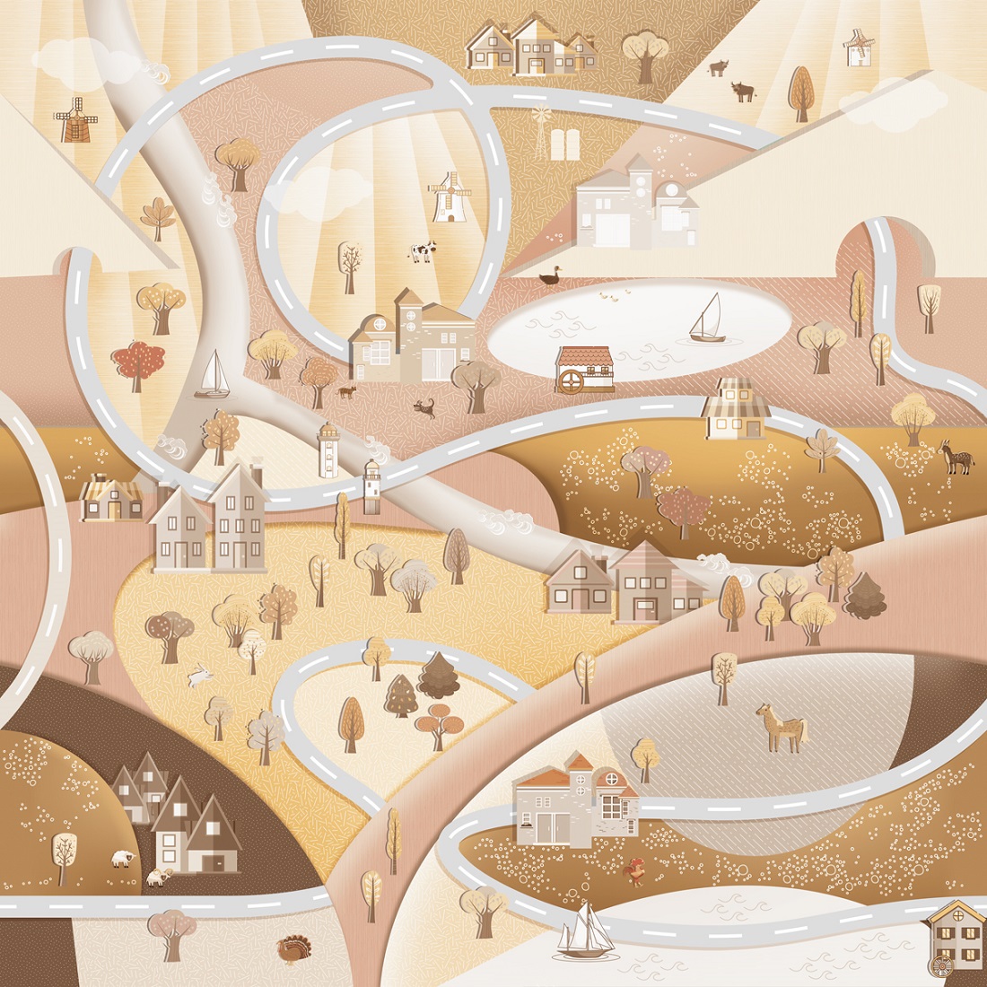 Панно Affresco Сказки ID636-COL2 2x2,01 м