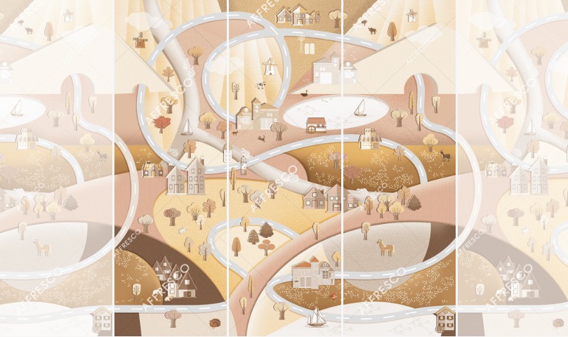 Панно Affresco Сказки ID636-COL2 2x2,01 м