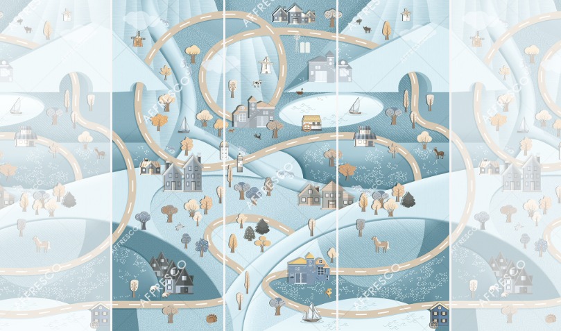 Панно Affresco Сказки ID636-COL3 2x2,01 м