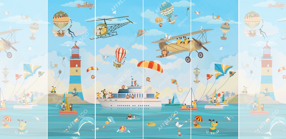 Панно Affresco Сказки ZK640-COL1 2x2,68 м Панно Affresco Сказки ZK640-COL1 2x2,68 м