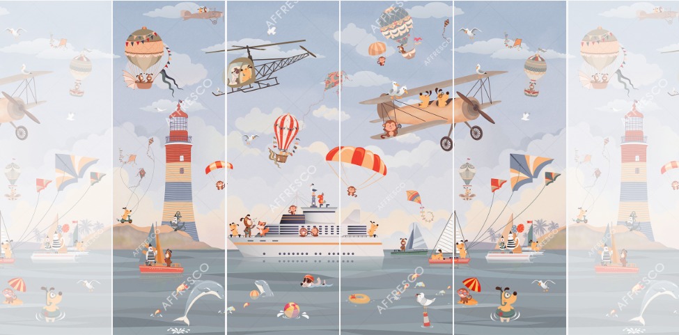 Панно Affresco Сказки ZK640-COL4 2x2,68 м