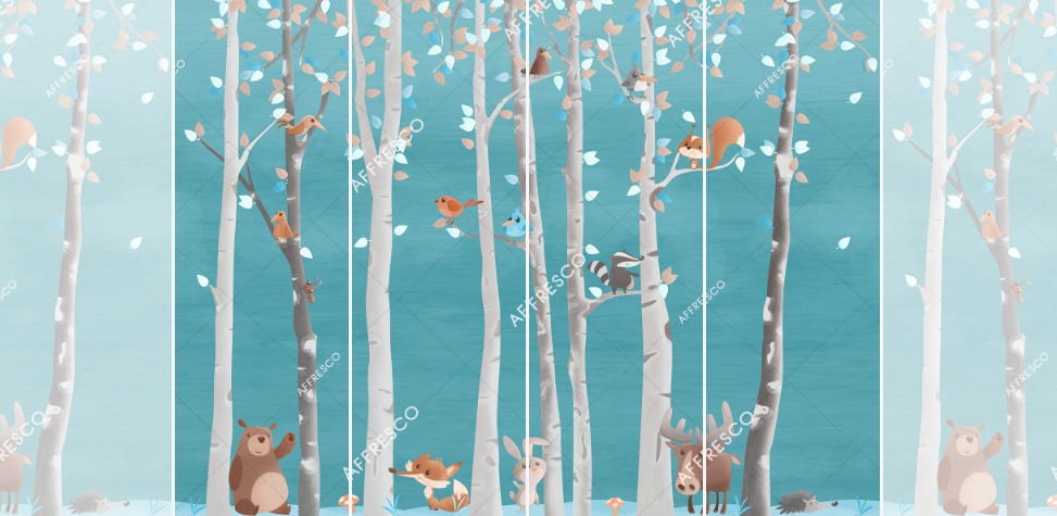 Панно Affresco Сказки ML653-COL1 2x2,68 м