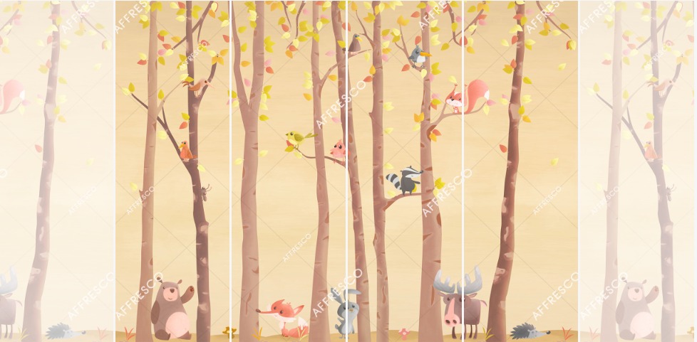 Панно Affresco Сказки ML653-COL2 2x2,68 м