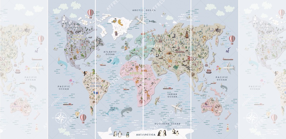 Панно Affresco Сказки ZK642-COL2 2x2,68 м