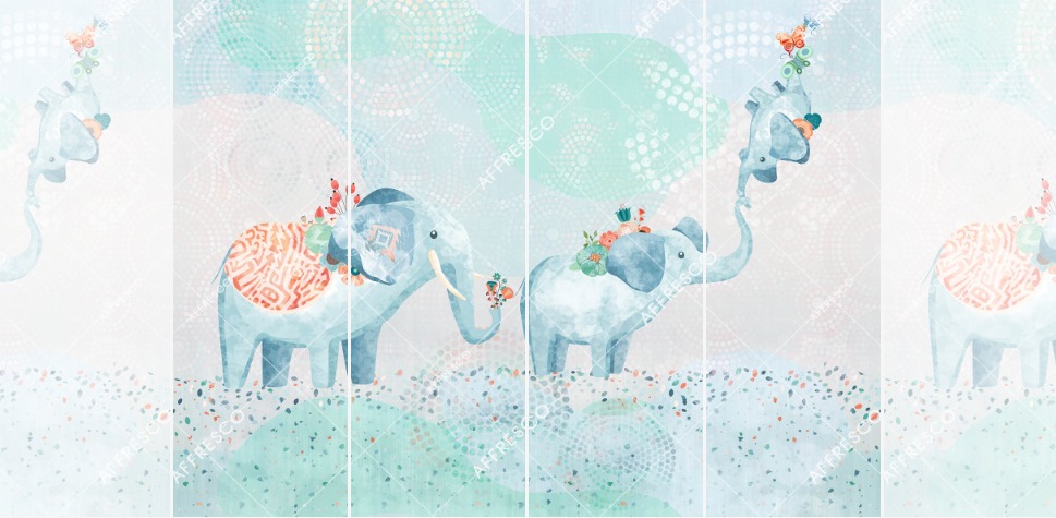 Панно Affresco Сказки ML654-COL3 2x2,68 м