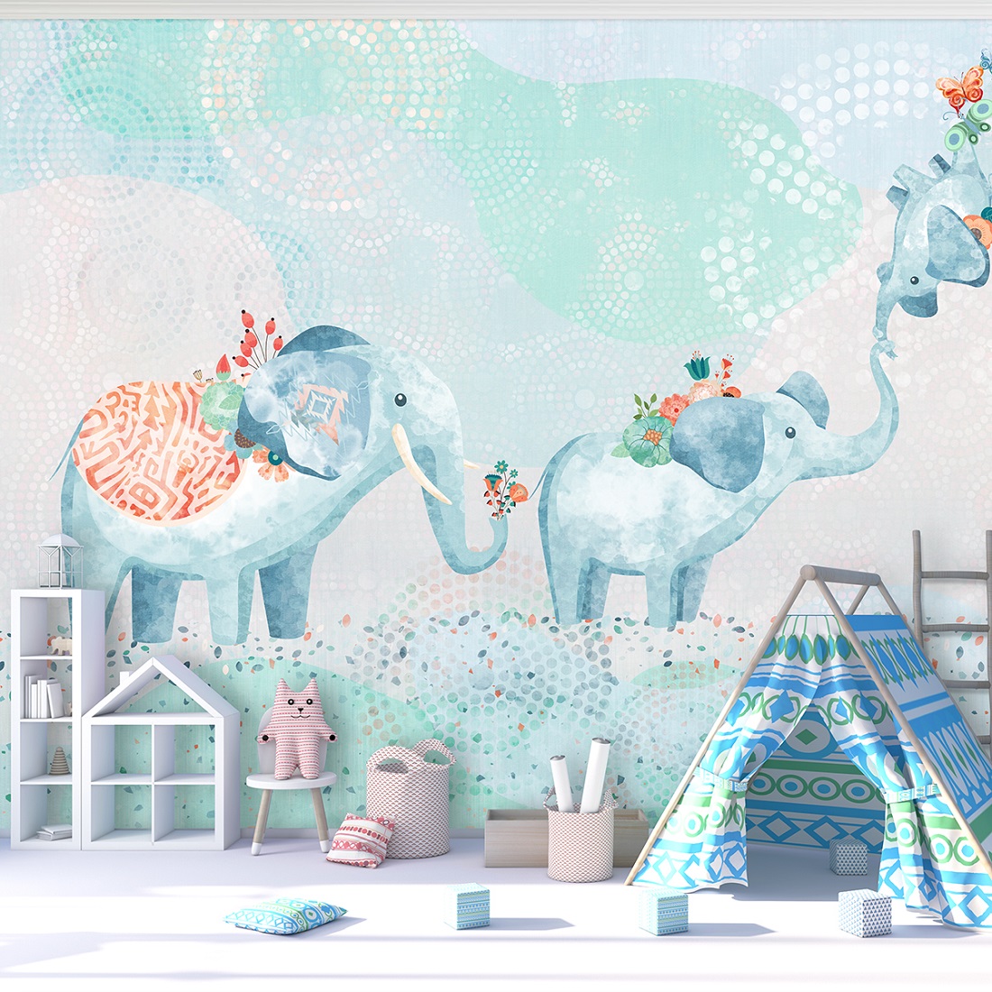 Панно Affresco Сказки ML654-COL3 2x2,68 м фото в интерьере