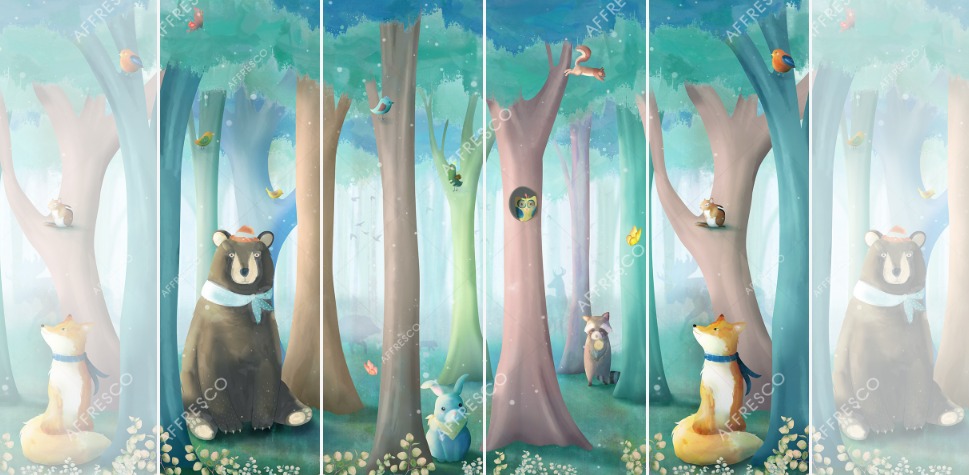 Панно Affresco Сказки ID632-COL2 2x2,68 м