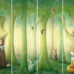 Панно Affresco Сказки ID632-COL3 2x2,68 м