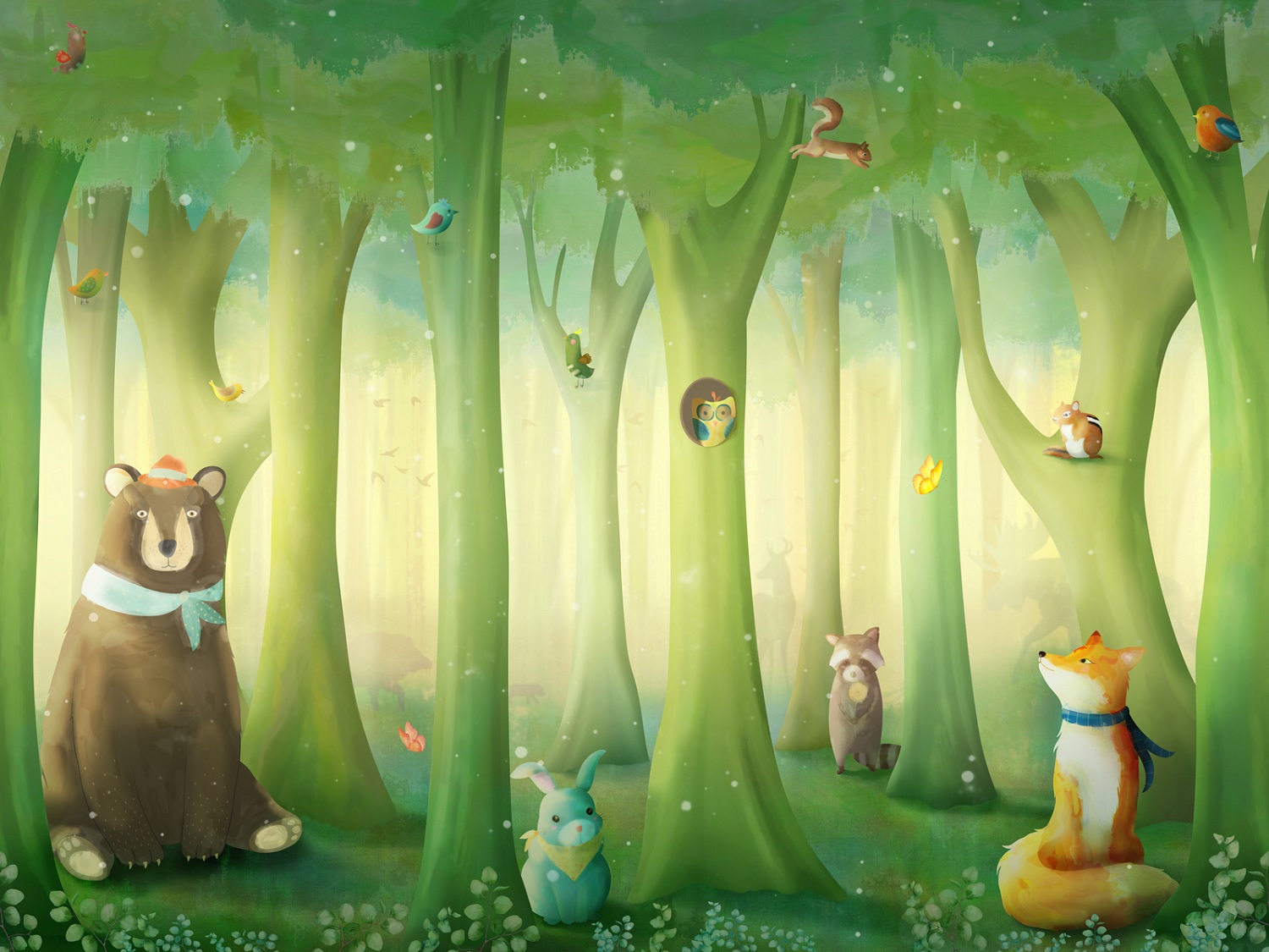 Панно Affresco Сказки ID632-COL3 2x2,68 м