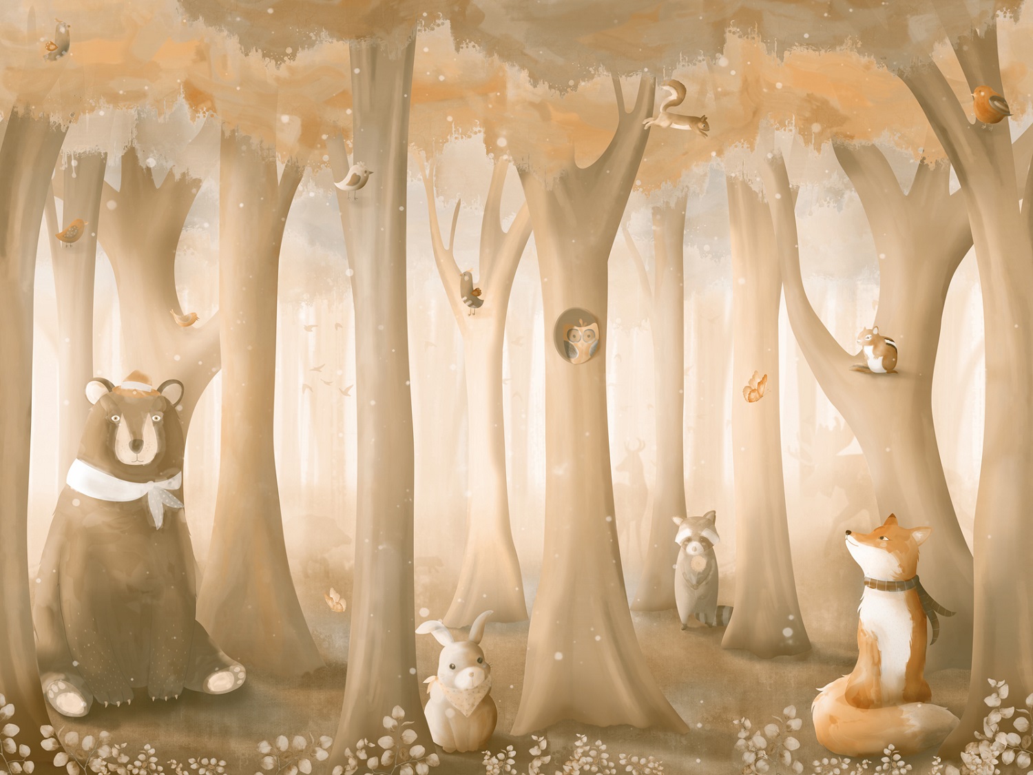 Панно Affresco Сказки ID632-COL4 2x2,68 м