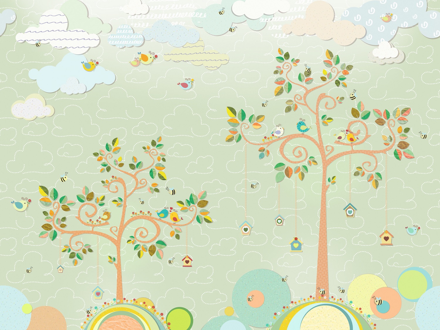 Панно Affresco Сказки AH651-COL1 2x2,68 м