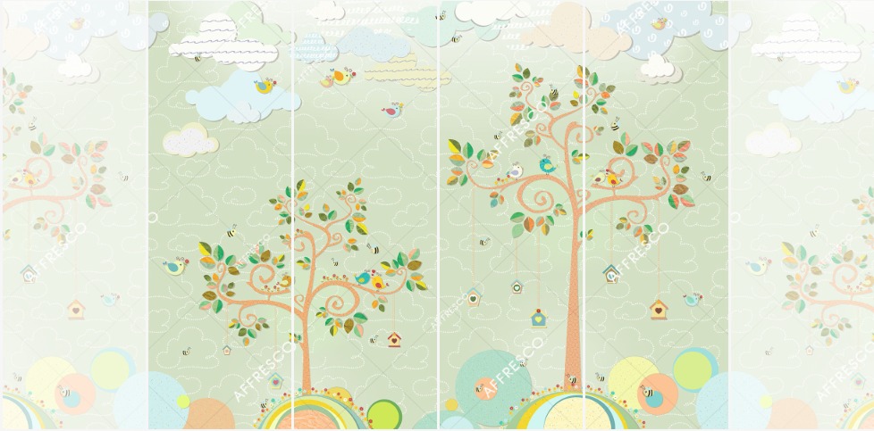 Панно Affresco Сказки AH651-COL1 2x2,68 м