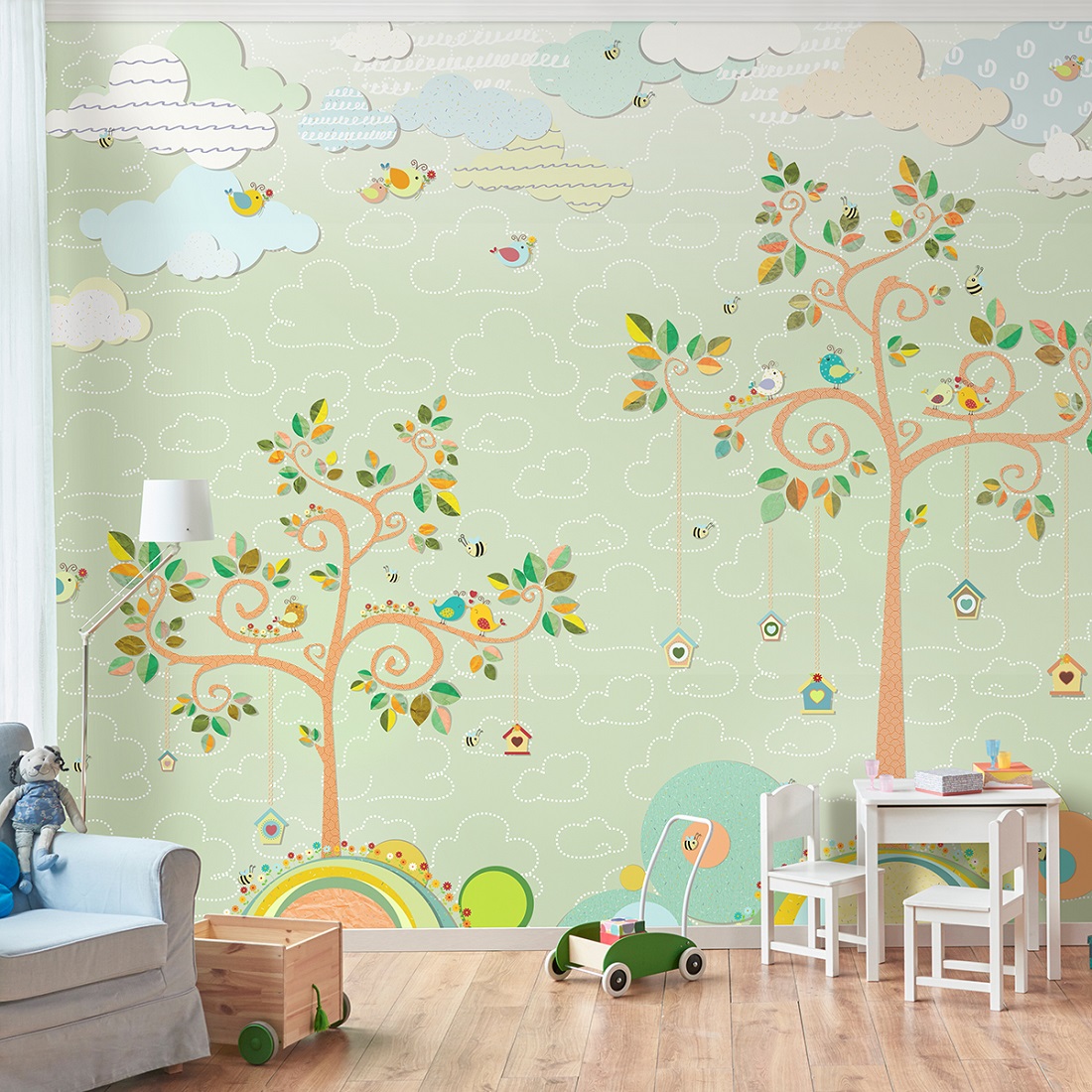 Панно Affresco Сказки AH651-COL1 2x2,68 м фото в интерьере