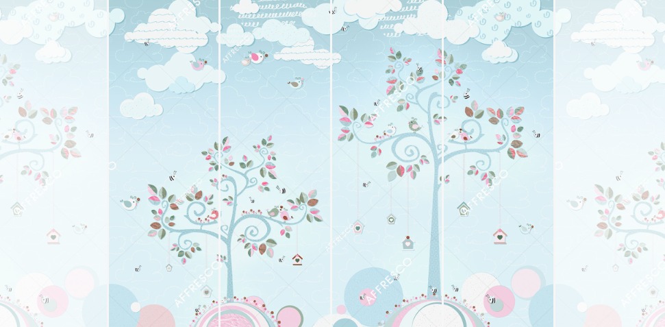 Панно Affresco Сказки AH651-COL4 2x2,68 м