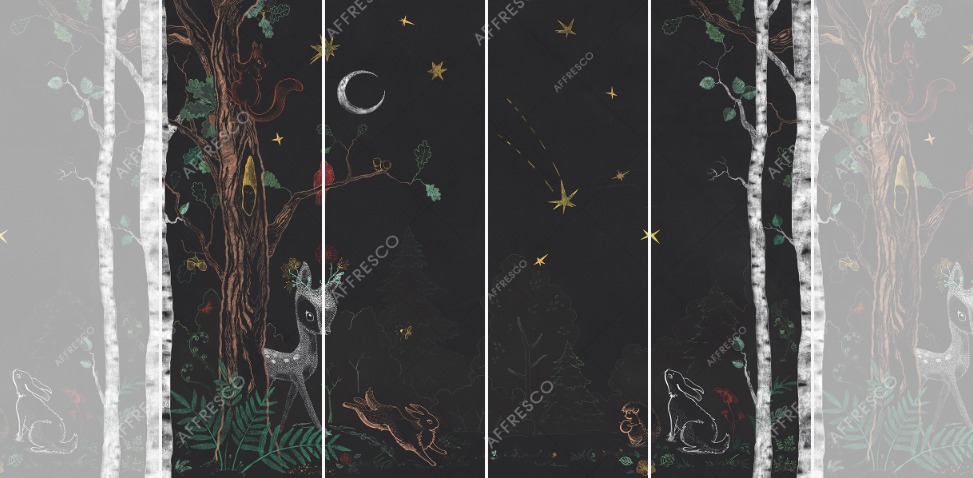 Панно Affresco Сказки OF622-COL1 2x2,68 м