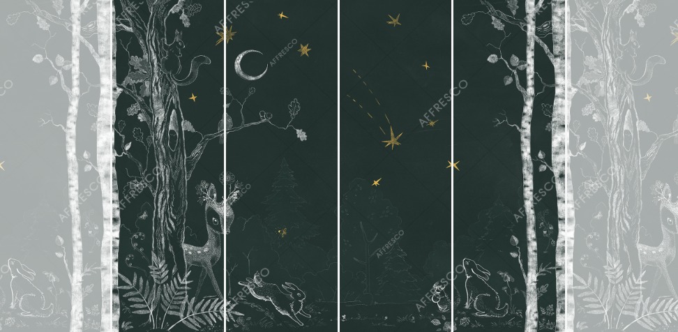 Панно Affresco Сказки OF622-COL2 2x2,68 м