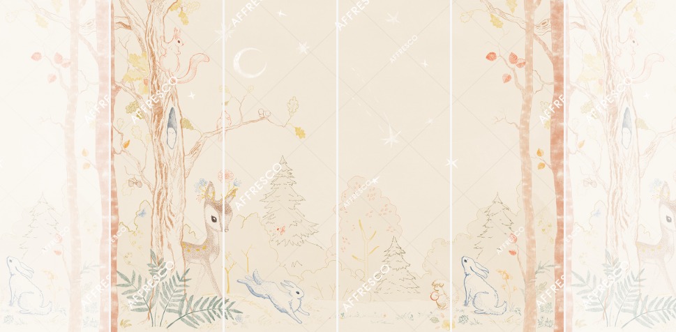 Панно Affresco Сказки OF622-COL4 2x2,68 м